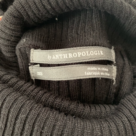 Black Anthropologie Turtle Neck - Picture 4 of 4